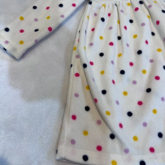 Adorable Old Navy Colorful Polka doted Fleese Baby Dress 3 Months - Picture 2 of 7
